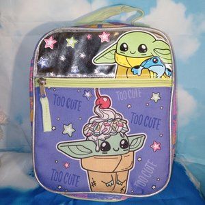 Star Wars Baby Yoda Grogu The Child Mandalorian Insulated Reusable Lunch Bag